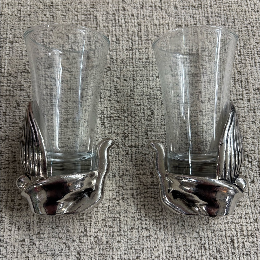 Pottery Barn Set of 2 GNOME Shot Glasses - Picture 6 of 7